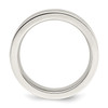 Sterling Silver Polished 5mm Comfort Fit Unisex Flat Wedding Band Size 4 to 13.5