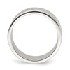 Sterling Silver Standard Fit Unisex 7mm Design Edge Wedding Band Sizes 5 - 12