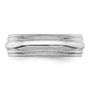 Sterling Silver Comfort Fit Unisex 6mm Double Milgrain Wedding Band Sz 4 to 13.5