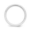 10k White Gold Unisex Standard 5mm Comfort Fit Wedding Band Sizes 4 to 14