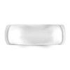 10k White Gold Unisex Standard 8mm Comfort Fit Wedding Band Sizes 4 to 14