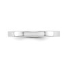 10k White Gold Unisex Polished Lightweight 2.5mm Flat Wedding Band Sizes 4 to 14