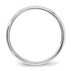 10k White Gold Standard Fit 4mm Half Round Milgrain Wedding Band Sizes 4 to 14