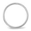 10k White Gold Comfort Fit 4mm Half Round Milgrain Wedding Band Sizes 4 to 14