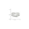 Platinum Solid Unisex Comfort Fit 6mm Milgrain Edge Wedding Band Sizes 5 to 12