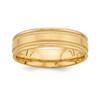 14k Yellow Gold Standard Wght Comfort Fit 6mm Satin Flat Wedding Band Sz 7-13.5