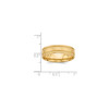 14k Yellow Gold Standard Wght Comfort Fit 6mm Satin Flat Wedding Band Sz 7-13.5