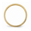 14k Yellow Gold Standard Weight 6mm Half Round Groove Wedding Band Size 7 - 13.5