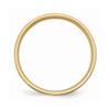 14k Yellow Gold Standard Weight 6mm Satin Grooved Flat Wedding Band Sz 7 - 13.5