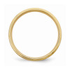14k Yellow Gold Standard Weight 6mm Satin Flat w/ Step Wedding Band Sz 7 - 13.5