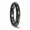 Edward Mirell Black Ti Titanium Polished 4mm Domed Wedding Band Sizes 6 to 12