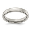 Edward Mirell Grey Titanium 4mm Comfort Fit Half Round Wedding Band Size 5 to 12