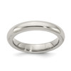 Edward Mirell Grey Titanium 4mm Comfort Fit Domed Wedding Band Sizes 5 to 12