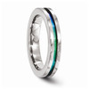 Edward Mirell Titanium 4mm Multicolor Anodized Groove Flat Wedding Band Sz 5-12