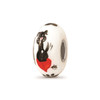 Reflection Beads Sterling Silver Hand Painted Muttley Dog Fenton Glass Bead