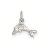 .925 Sterling Silver Children's Die Struc Dolphin Charm Kids Pendant 17mm x 16mm - QC3191