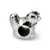 Chicken Bead .925 Sterling Silver Antique Finish Reflection Beads - QRS382
