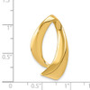14K Yellow Gold Polished and Reversible Classic Omega Slide Charm For Necklace