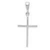 Gent's Ladies 14K White Gold Polished Small Crucifix Religious Charm Pendant
