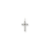Unisex 14K White Gold Solid Laser Design Crucifix Cross Religious Charm Pendant - XR948