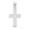 14K White Gold Polished Engraveable Latin Cross christianity Religious Pendant - XWR14