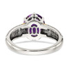 FW Pearl & Diamond Ring Silver w/ 14K Gold Accent 0.03 Ct Size 6-8 Shey Couture