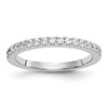 14k White Gold Classic Diamond Wedding Band Anniversary Ring 1/4 Ct to 1/2 Ct.