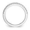 14k White Gold Classic Diamond Wedding Band Anniversary Ring 1/4 Ct to 1/2 Ct.