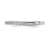 14k White Gold Classic Diamond Wedding Band Anniversary Ring 1/4 Ct to 1/2 Ct.