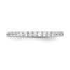 14k White Gold Classic Diamond Wedding Band Anniversary Ring 1/4 Ct to 1/2 Ct.