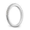 14k White Gold Classic Diamond Wedding Band Anniversary Ring 1/4 Ct to 1/2 Ct.
