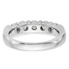 14k White Gold 5 Stone Diamond Wedding Band Anniversary Ring 1/4 Ct to 1.50 Ct.