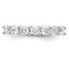 14k White Gold Diamond Wedding Band Basket Set 7 Stone Ring 1/4 Ct to 1 5/8 Ct.