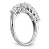 14k White Gold Diamond Wedding Band Basket Set 7 Stone Ring 1/4 Ct to 1 5/8 Ct.