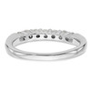 14k White Gold Diamond Wedding Band 7 Stone Basket Set Ring 1/4 Ct to 1 5/8 Ct.