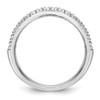 14k White Gold Diamond Wedding Band Classic Anniversary Ring 1/4 Ct to 1/2 Ct.