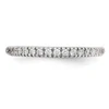 14k White Gold Diamond Wedding Band Classic Anniversary Ring 1/4 Ct to 1/2 Ct.