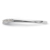14k White Gold Diamond Wedding Band Contour 2 Piece Ring Set 1/5 Ct to 5/8 Ct.