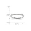 14k White Gold Diamond Wedding Band Contour 2 Piece Ring Set 1/5 Ct to 5/8 Ct.