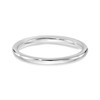 14k White Gold Round Diamond Wedding Band Slim Anniversary Ring 1/20 Ct - 1/3 Ct