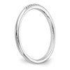 14k White Gold Round Diamond Wedding Band Slim Anniversary Ring 1/20 Ct - 1/3 Ct
