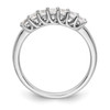 14k White Gold Princess Diamond Wedding Band Trellis Setting Ring 1/2 Ct to 1 Ct