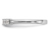 14k White Gold Princess Diamond Wedding Band Trellis Setting Ring 1/2 Ct to 1 Ct