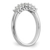 14k White Gold Princess Diamond Wedding Band Trellis Setting Ring 1/2 Ct to 1 Ct