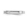 14k White Gold Princess Cut Diamond Wedding Band 7 Stone Ring 1/3 Ct to 1 Ct.