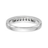 14k White Gold Princess Cut Diamond Wedding Band 7 Stone Ring 1/3 Ct to 1 Ct.