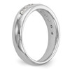 14k White Gold Diamond Wedding Band 9 Stone Anniversary Ring 1/8 Ct to 1 Ct.