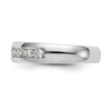 14k White Gold Diamond Wedding Band 9 Stone Anniversary Ring 1/8 Ct to 1.38 Ct.