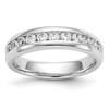 14k White Gold 11 Stone Diamond Wedding Band Anniversary Ring 1/6 Ct to 3/4 Ct.