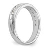 14k White Gold 11 Stone Diamond Wedding Band Anniversary Ring 1/6 Ct to 3/4 Ct.